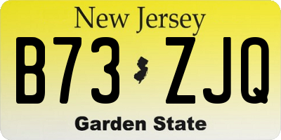 NJ license plate B73ZJQ