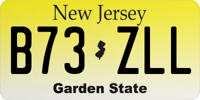 NJ license plate B73ZLL
