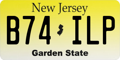 NJ license plate B74ILP