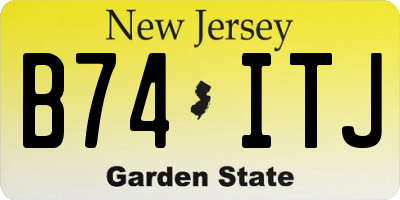 NJ license plate B74ITJ