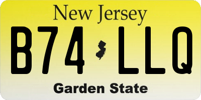 NJ license plate B74LLQ