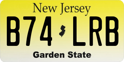 NJ license plate B74LRB