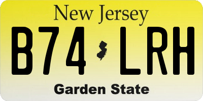 NJ license plate B74LRH