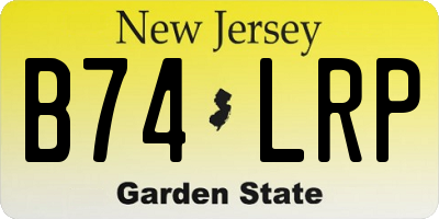 NJ license plate B74LRP