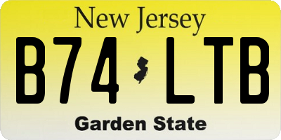 NJ license plate B74LTB