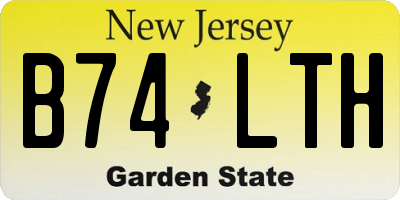 NJ license plate B74LTH