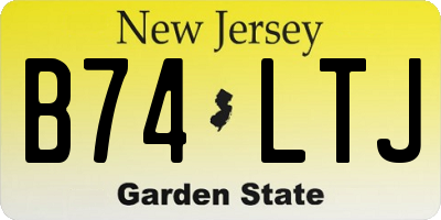 NJ license plate B74LTJ