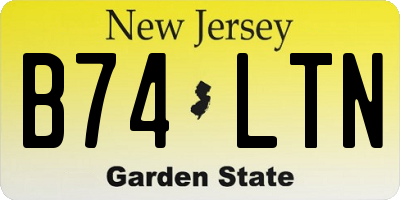 NJ license plate B74LTN