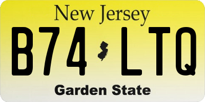 NJ license plate B74LTQ