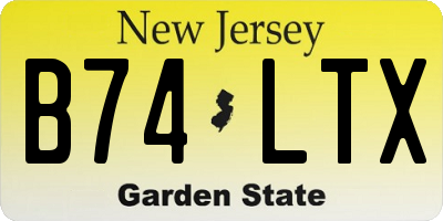 NJ license plate B74LTX