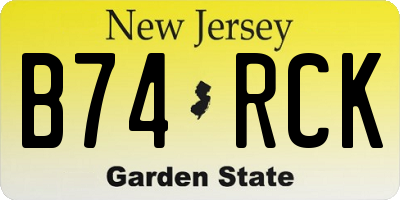 NJ license plate B74RCK