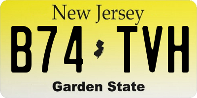 NJ license plate B74TVH