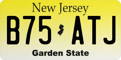 NJ license plate B75ATJ