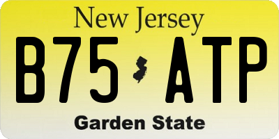 NJ license plate B75ATP