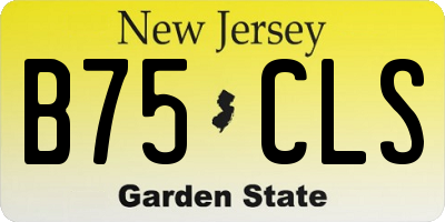 NJ license plate B75CLS