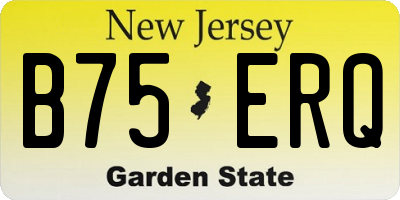 NJ license plate B75ERQ
