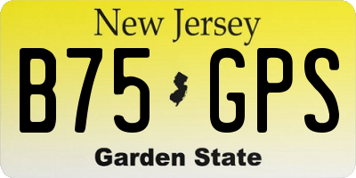 NJ license plate B75GPS