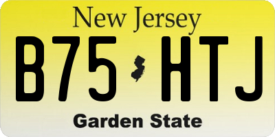 NJ license plate B75HTJ