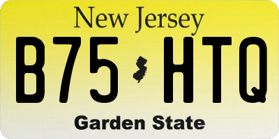 NJ license plate B75HTQ