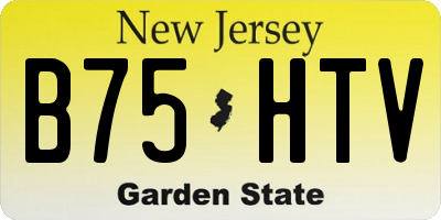 NJ license plate B75HTV