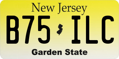 NJ license plate B75ILC