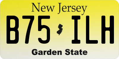 NJ license plate B75ILH