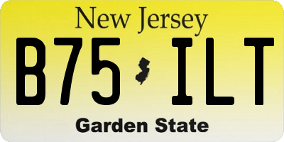 NJ license plate B75ILT
