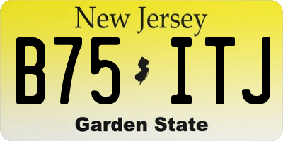 NJ license plate B75ITJ