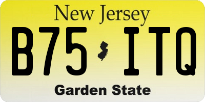 NJ license plate B75ITQ