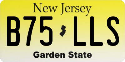NJ license plate B75LLS