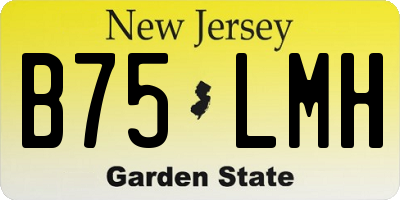 NJ license plate B75LMH