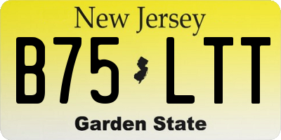 NJ license plate B75LTT