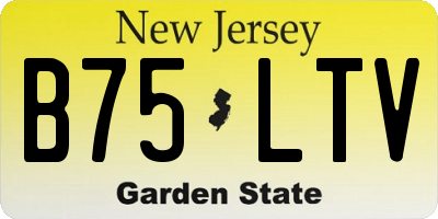 NJ license plate B75LTV