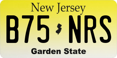 NJ license plate B75NRS