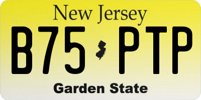 NJ license plate B75PTP
