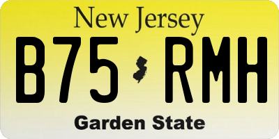 NJ license plate B75RMH