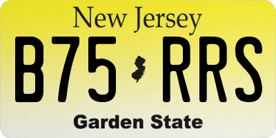NJ license plate B75RRS
