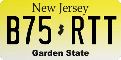 NJ license plate B75RTT
