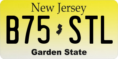 NJ license plate B75STL