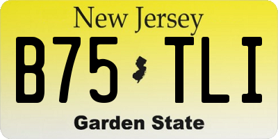 NJ license plate B75TLI