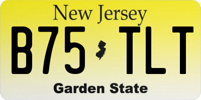 NJ license plate B75TLT