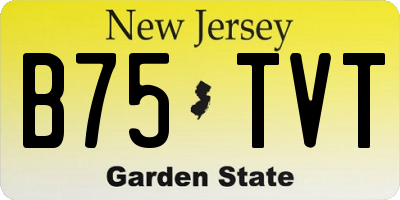 NJ license plate B75TVT