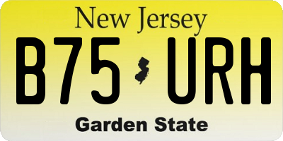 NJ license plate B75URH