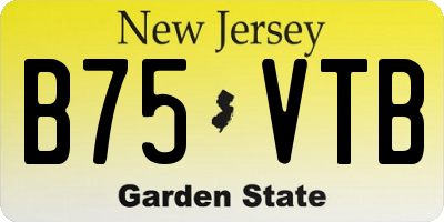 NJ license plate B75VTB