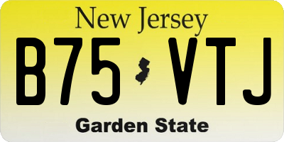 NJ license plate B75VTJ
