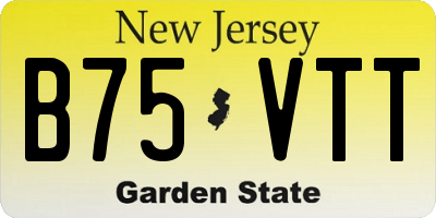 NJ license plate B75VTT