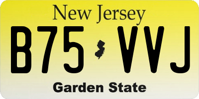 NJ license plate B75VVJ