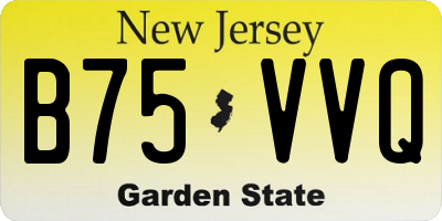 NJ license plate B75VVQ