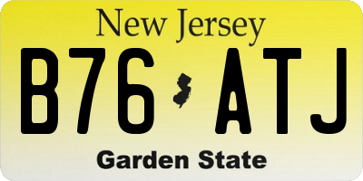 NJ license plate B76ATJ