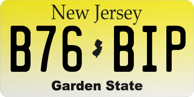 NJ license plate B76BIP